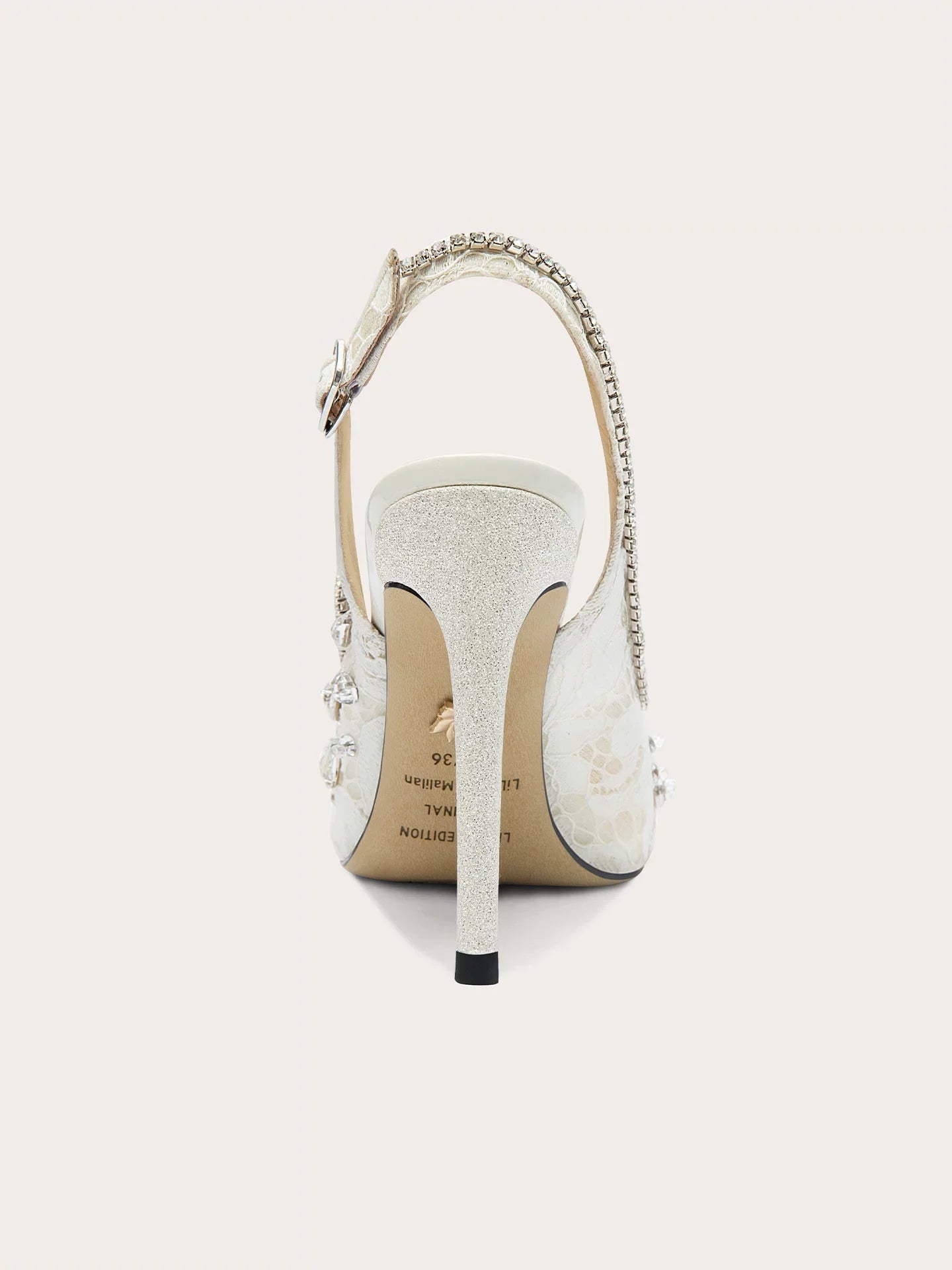 Luxury Crystal Lace Mesh Wedding Sandals for Women – Pointed Toe High Heels