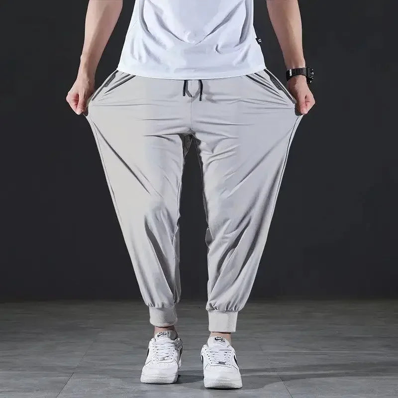 Men's Summer Ice Silk Casual Pants Size Guide