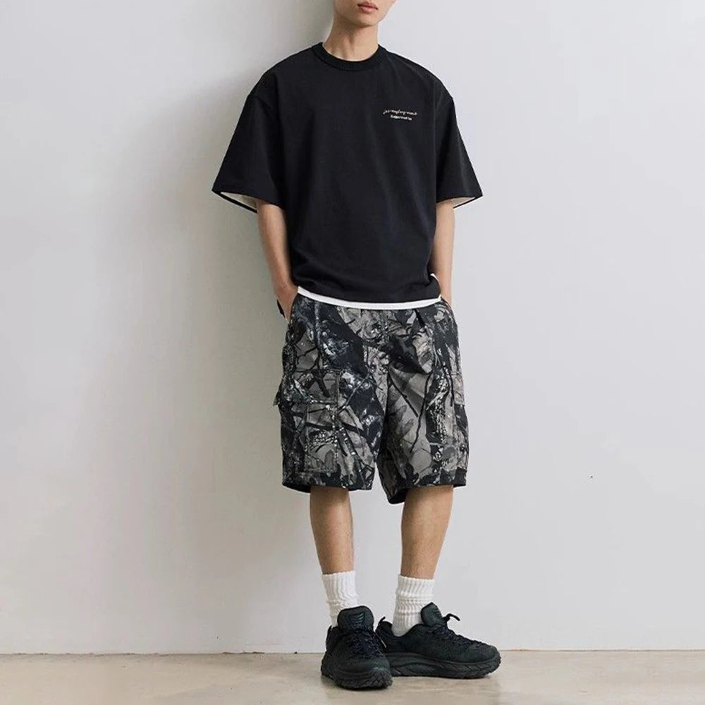 Premium Men's Camouflage Denim Shorts