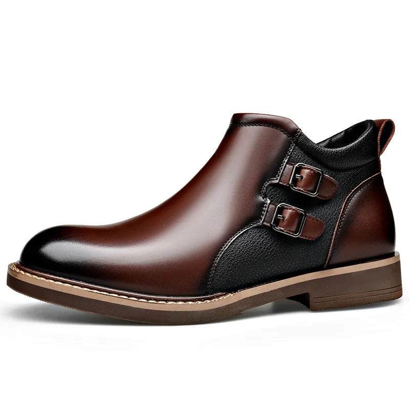 Men’s Genuine Leather Chelsea Boots – Mens Formal Ankle Boots