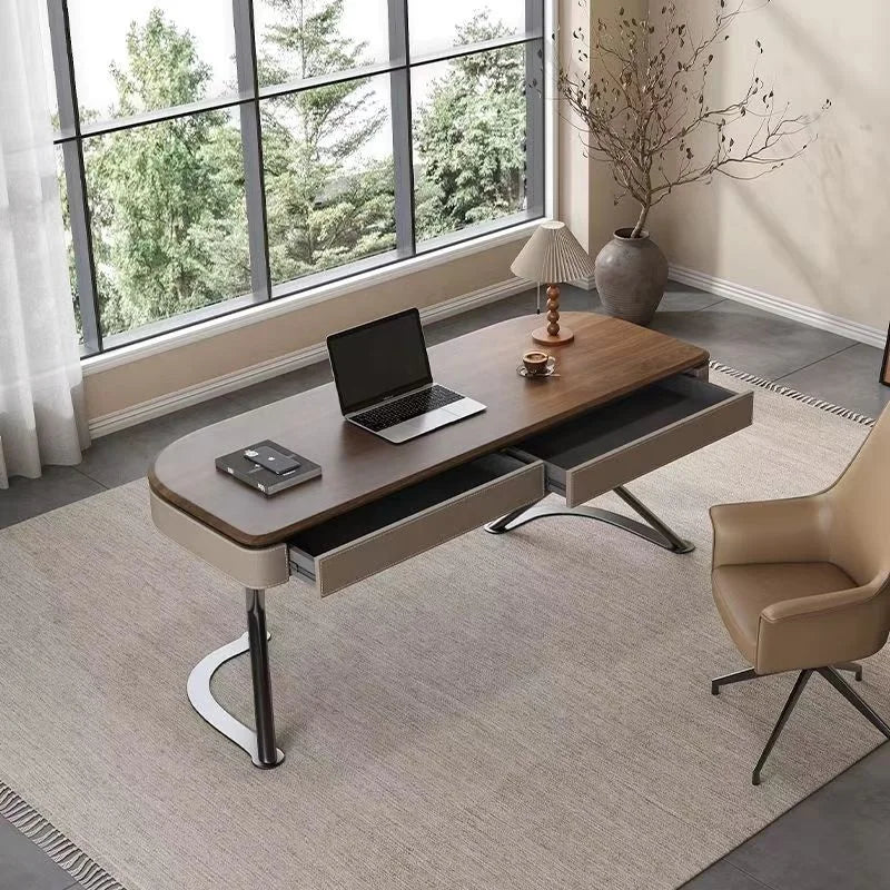 New Top Grade Contemporary  Home Office Desk – Simple Work Desk with Drawer
