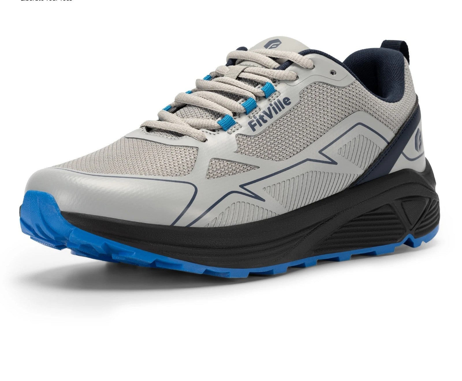 Men's Trail Running Shoes – Wide Toe Box Walking Sneakers - Anti Slip Shoes