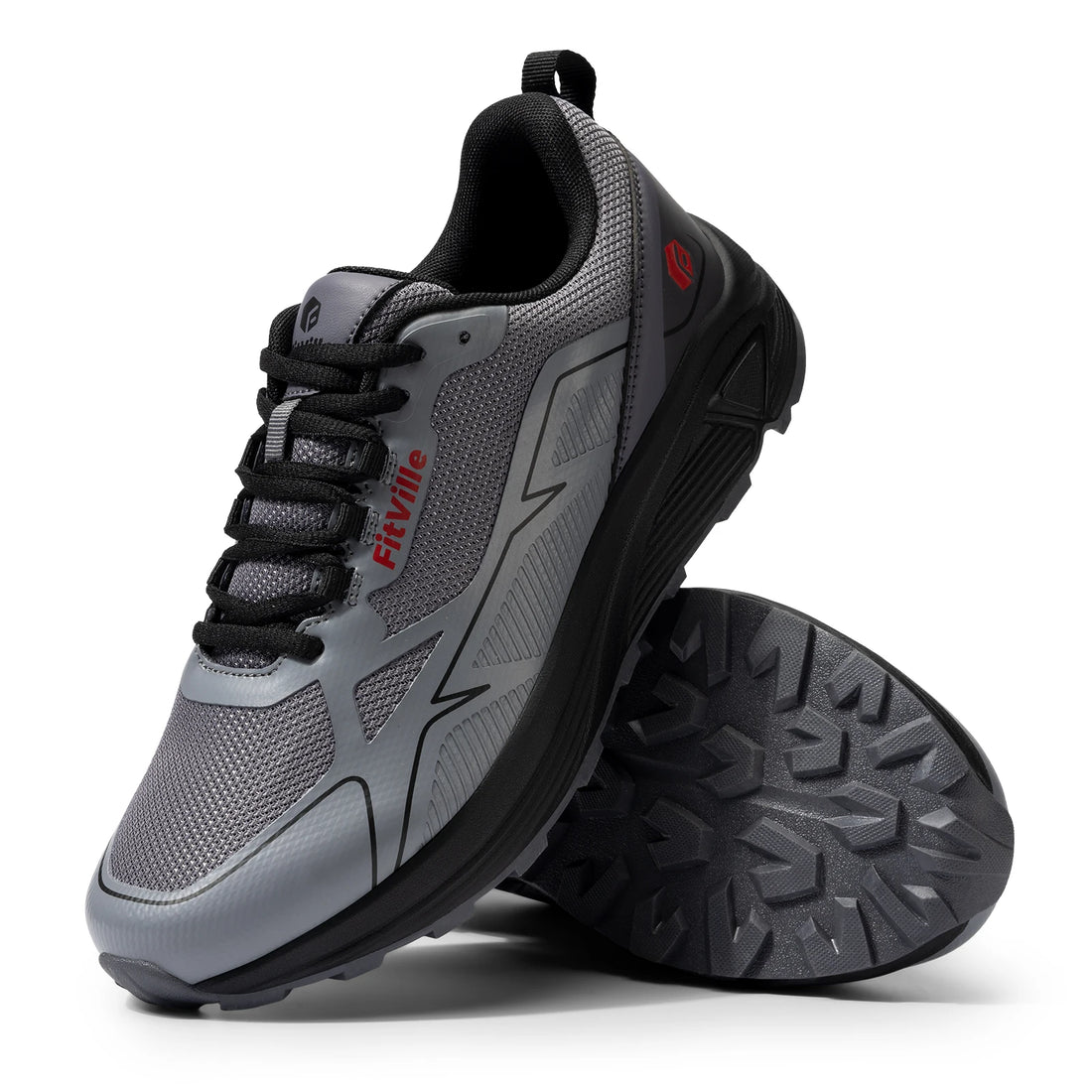 Men's Trail Running Shoes – Wide Toe Box Walking Sneakers - Anti Slip Shoes