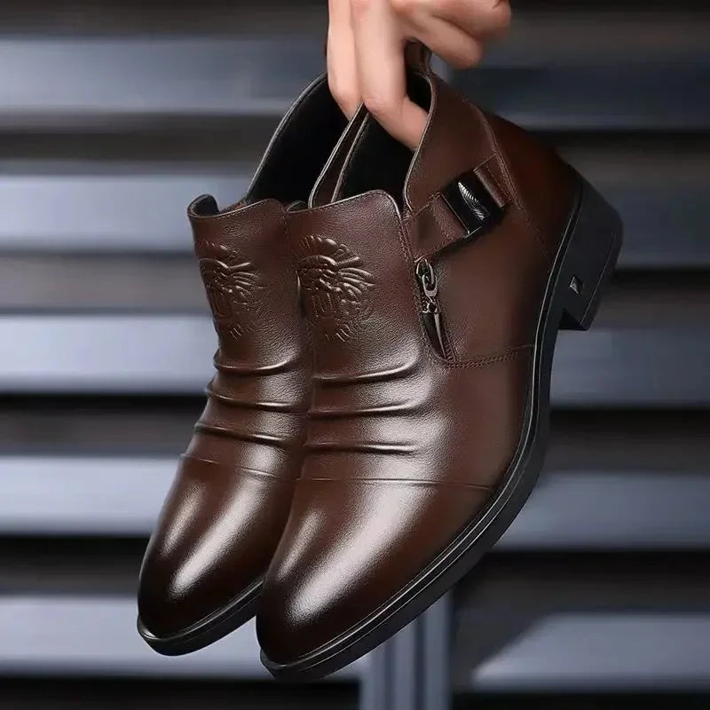 New British Style Men's Pointed Toe Formal Boots
