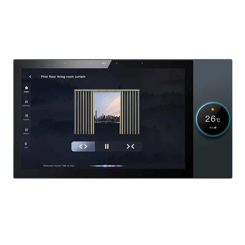Smart Home Automation 10-Inch Central Control Panel Host (Music Edition) with Built-In Zigbee Gateway