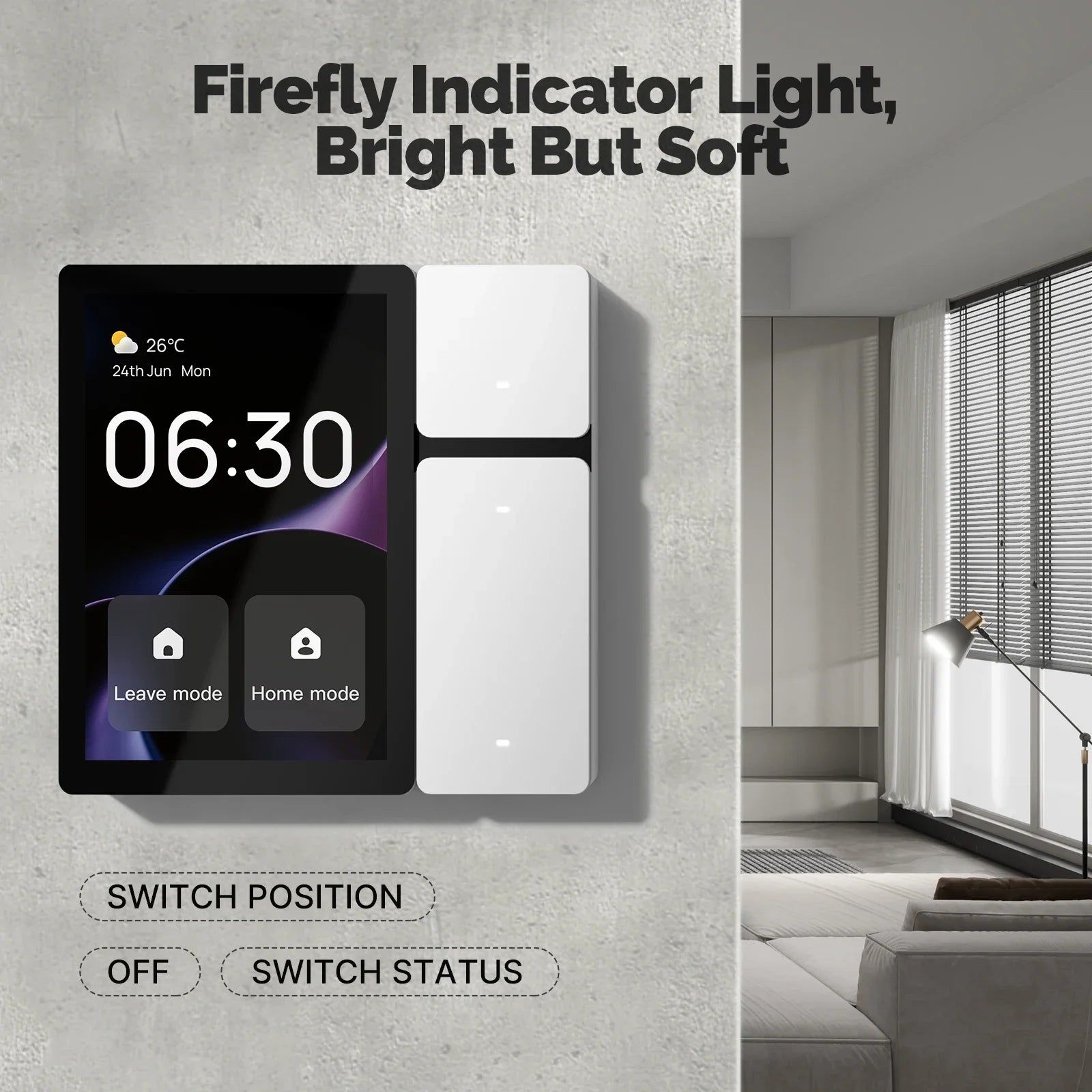 All-in-One Home Automation Controller - WiFi Smart Control Panel 3.5” Touch Screen, 3-Relay Switch with IR Remote & Bluetooth