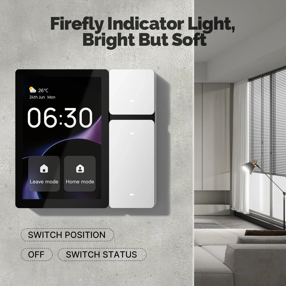 All-in-One Home Automation Controller - WiFi Smart Control Panel 3.5” Touch Screen, 3-Relay Switch with IR Remote & Bluetooth