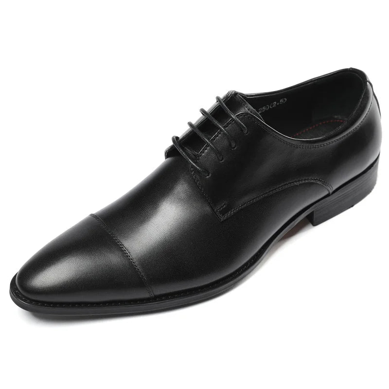 Men’s Two-Piece Genuine Leather Formal Shoes – Lace-Up Formal Business Wear