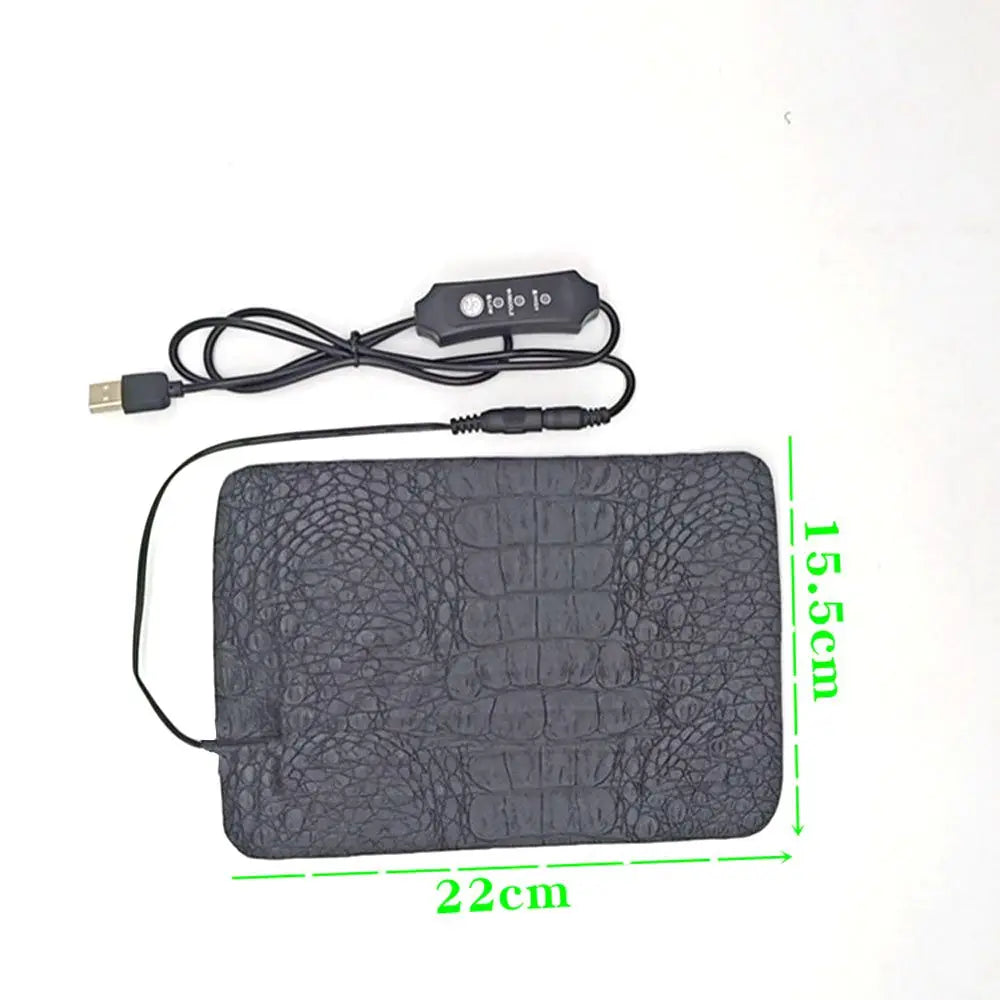 USB Pet Heating Pad Reptile Electric Blanket Warm Adjustable Temperature Controller Incubator Mat Tools Heated Mat Warming Pad