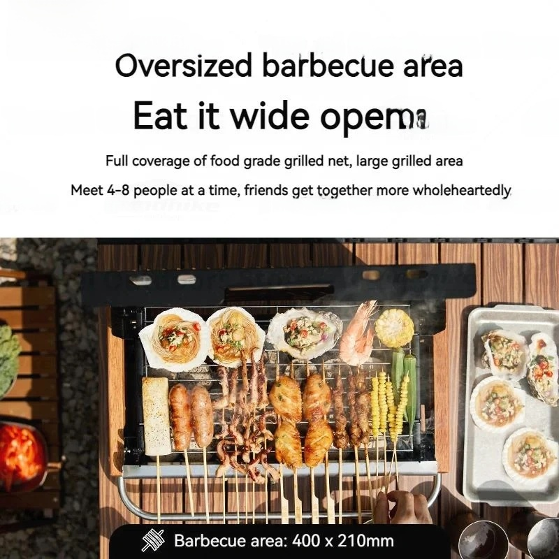 New Lightweight Folding Portable Charcoal BBQ Grill - Camping Outdoor Adventures