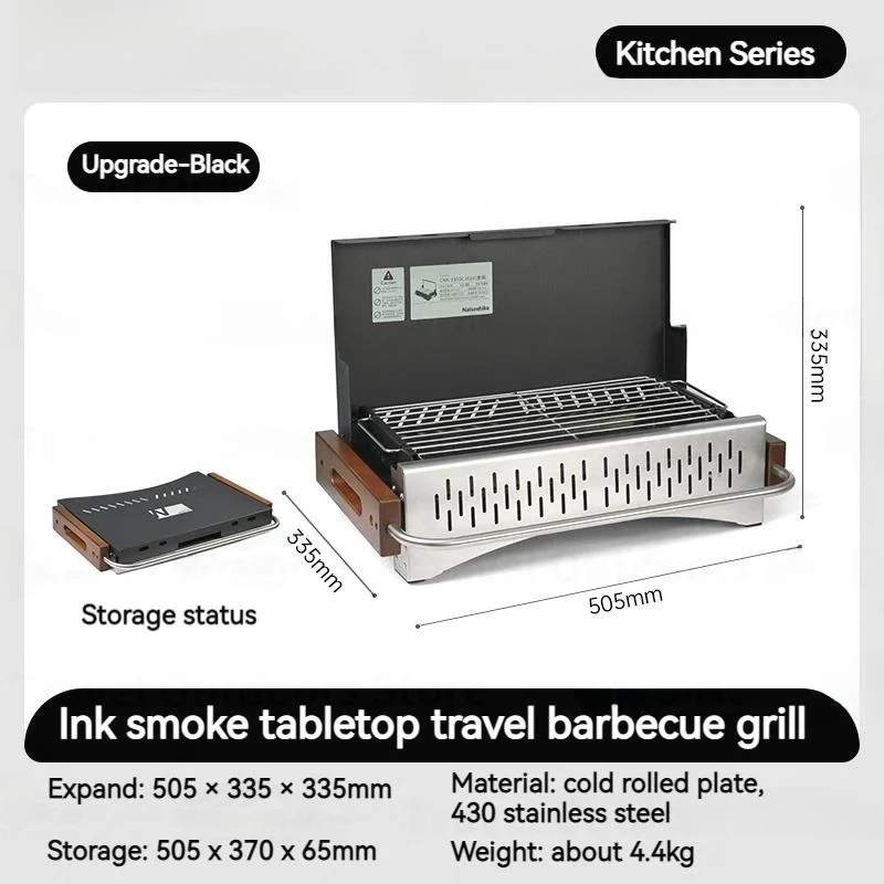 New Lightweight Folding Portable Charcoal BBQ Grill - Camping Outdoor Adventures