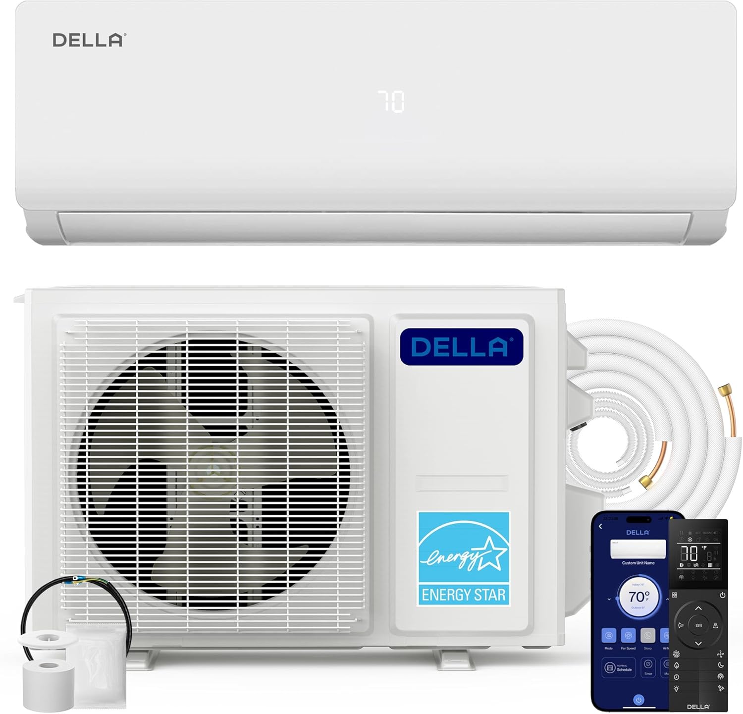 Modern Home Smart Inverter Ac Mini Split air Conditioner - App Controlled