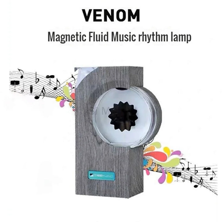 Venom Music Rhythm Light Wood Magnetic Fluid Pickup Desktop Speaker Partner Music Pickup Creative Ornaments Decompression Toy