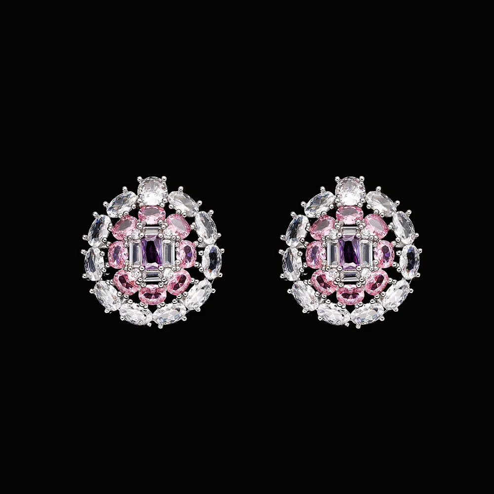 Vintage Luxury Women's Wedding Jewelry Set – Necklace, Earrings &amp; Bracelet with Sparkling Zircon