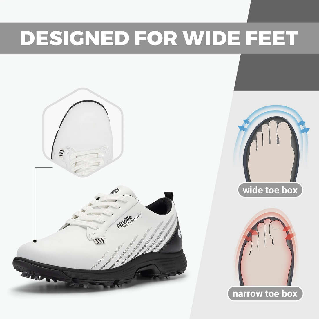 New Waterproof Golf Shoes Men Professional Spiked Golf Shoes