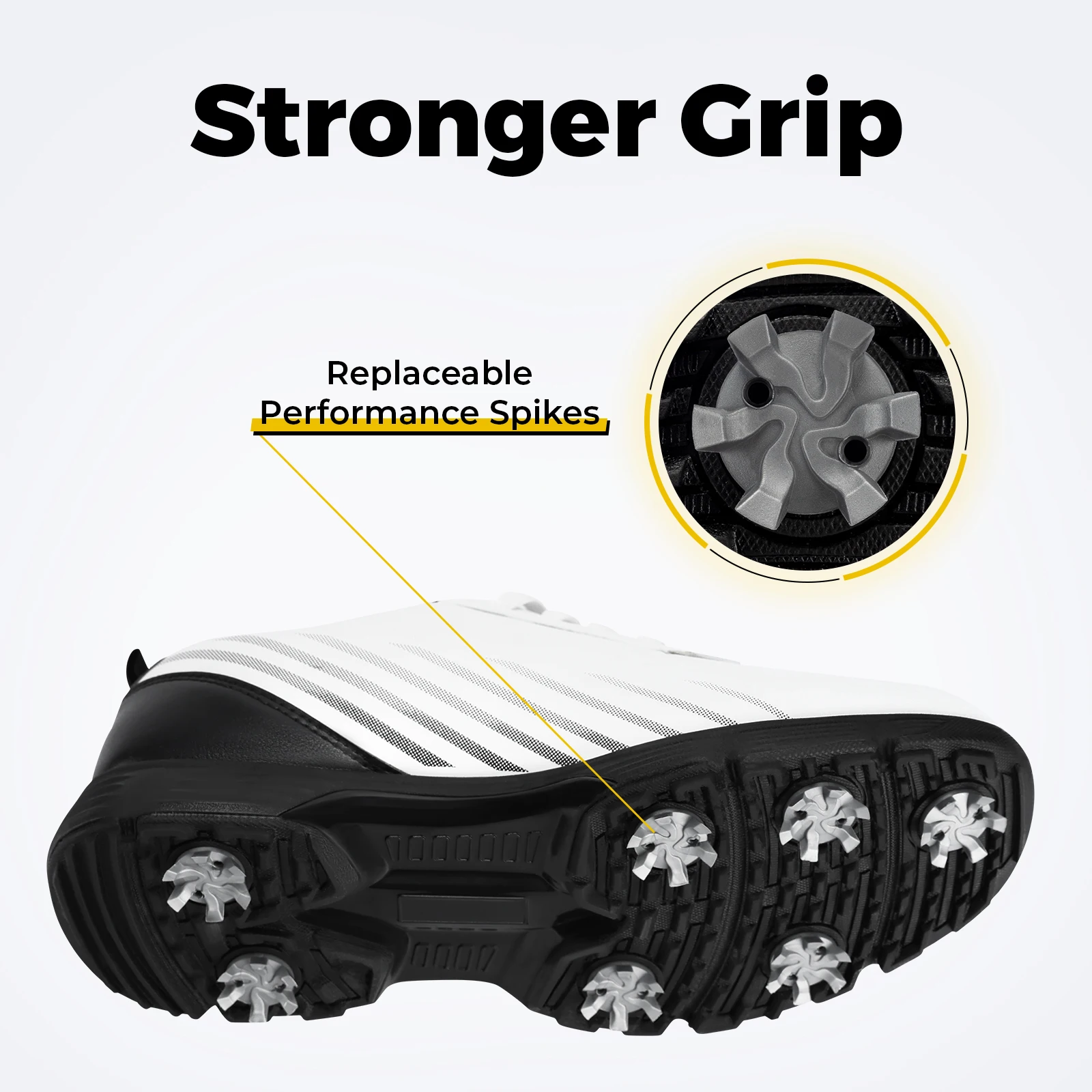 New Waterproof Golf Shoes Men Professional Spiked Golf Shoes
