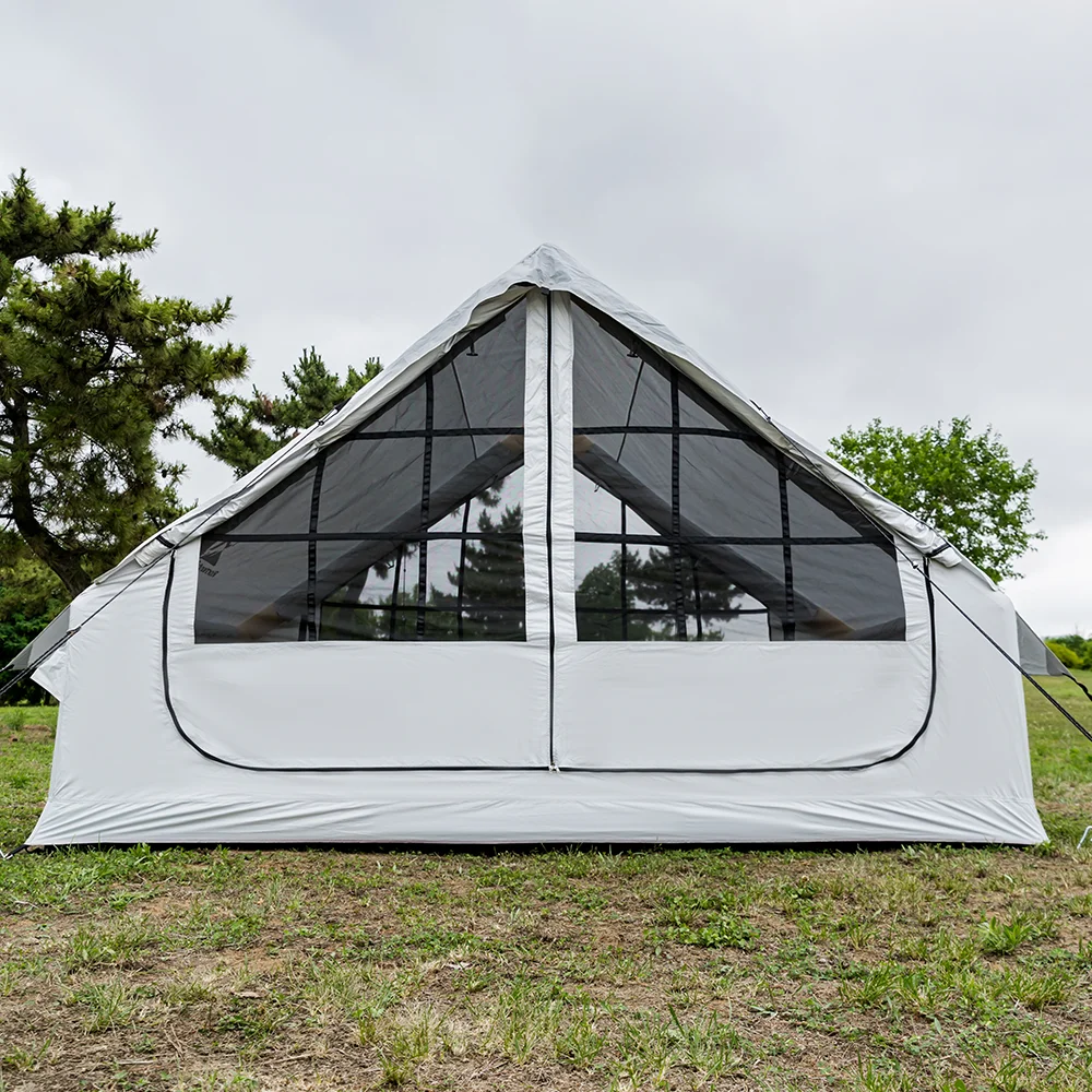 Modern Living Waterproof Outdoor Inflatable Air Tent with Skylight & Stove Port – Oxford Fabric Cabin House Tent Camping & Events