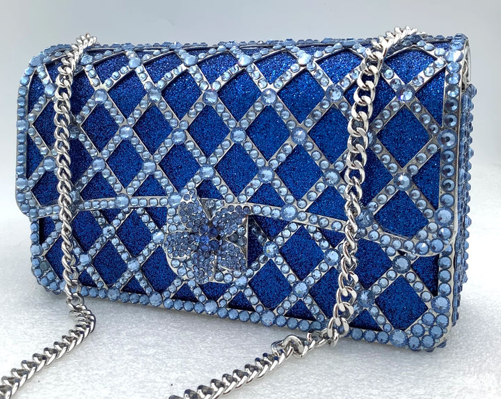 Luxury Rhinestone Shoulder Bag for Women – Crystal Diamond Evening Crossbody Handbag