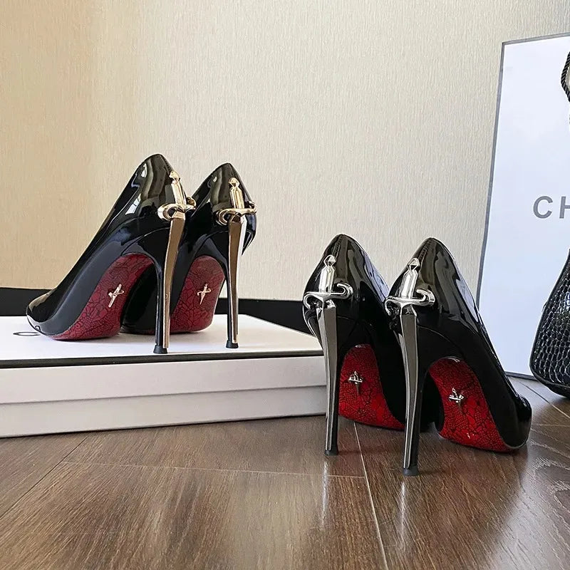 Women’s Luxury Metal Scepter High Heels Shoes
