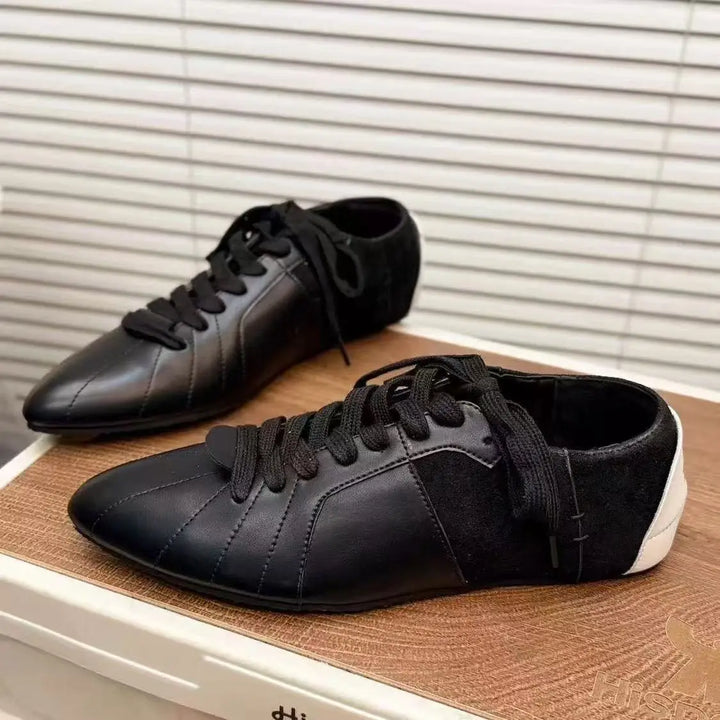 Women's Silver Pointed Sports Shoes - Soft Training & Walking Shoes