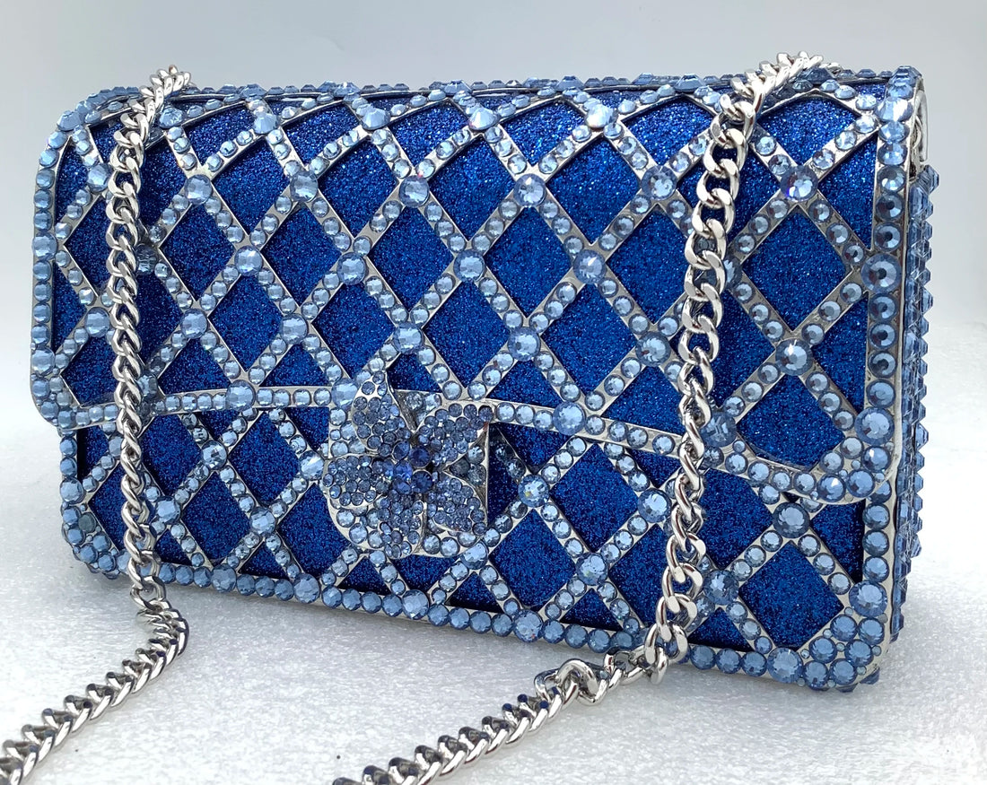 Luxury Rhinestone Shoulder Bag for Women – Crystal Diamond Evening Crossbody Handbag