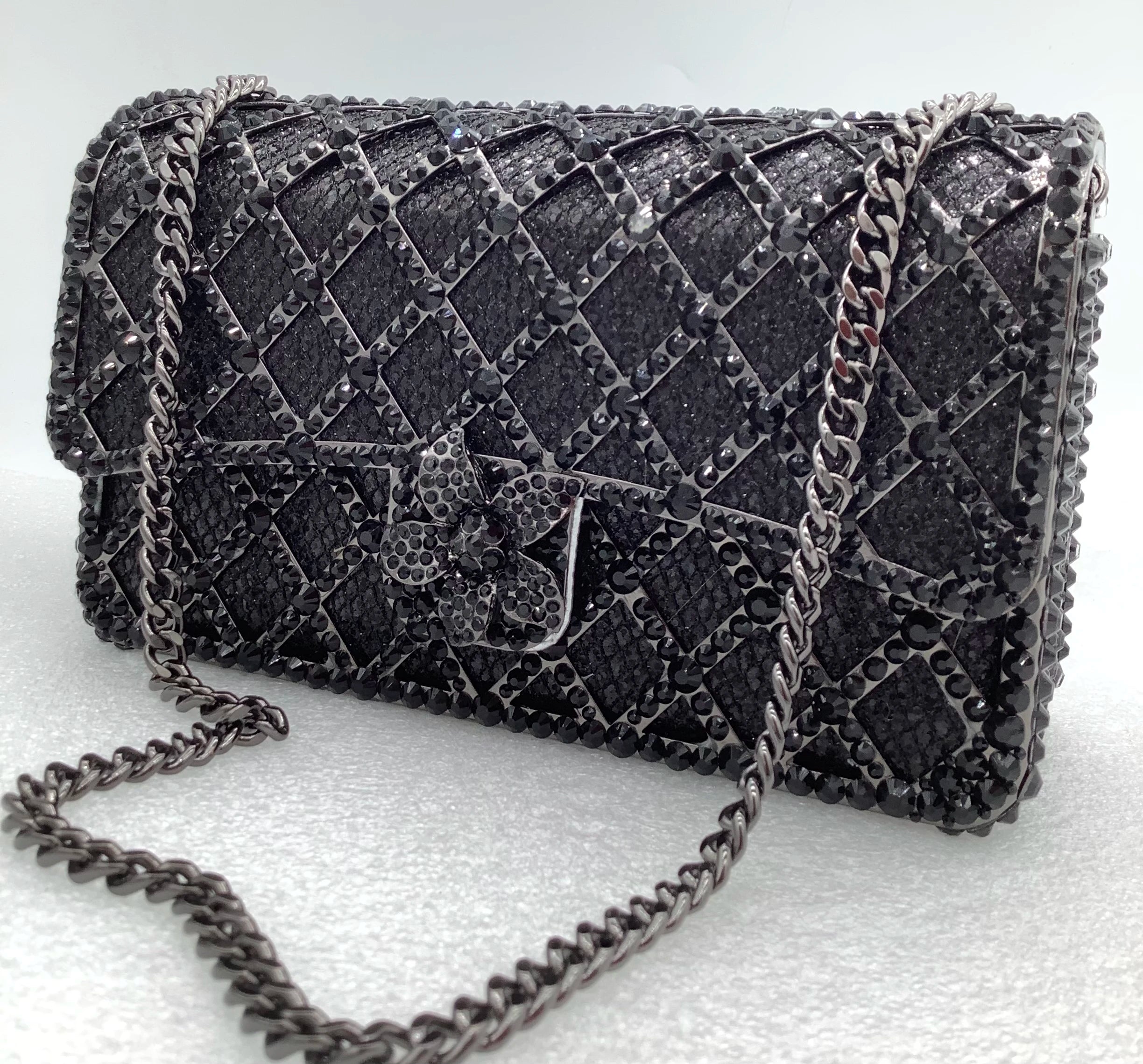 Luxury Rhinestone Shoulder Bag for Women – Crystal Diamond Evening Crossbody Handbag