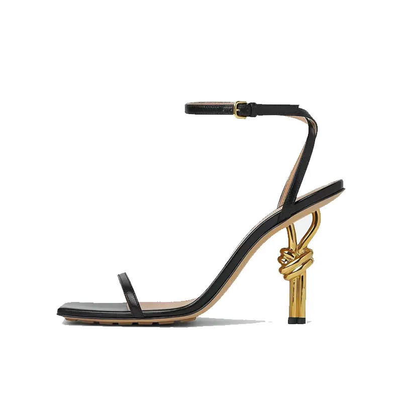 Modern Women's Square Toe Super High Heel Sandals
