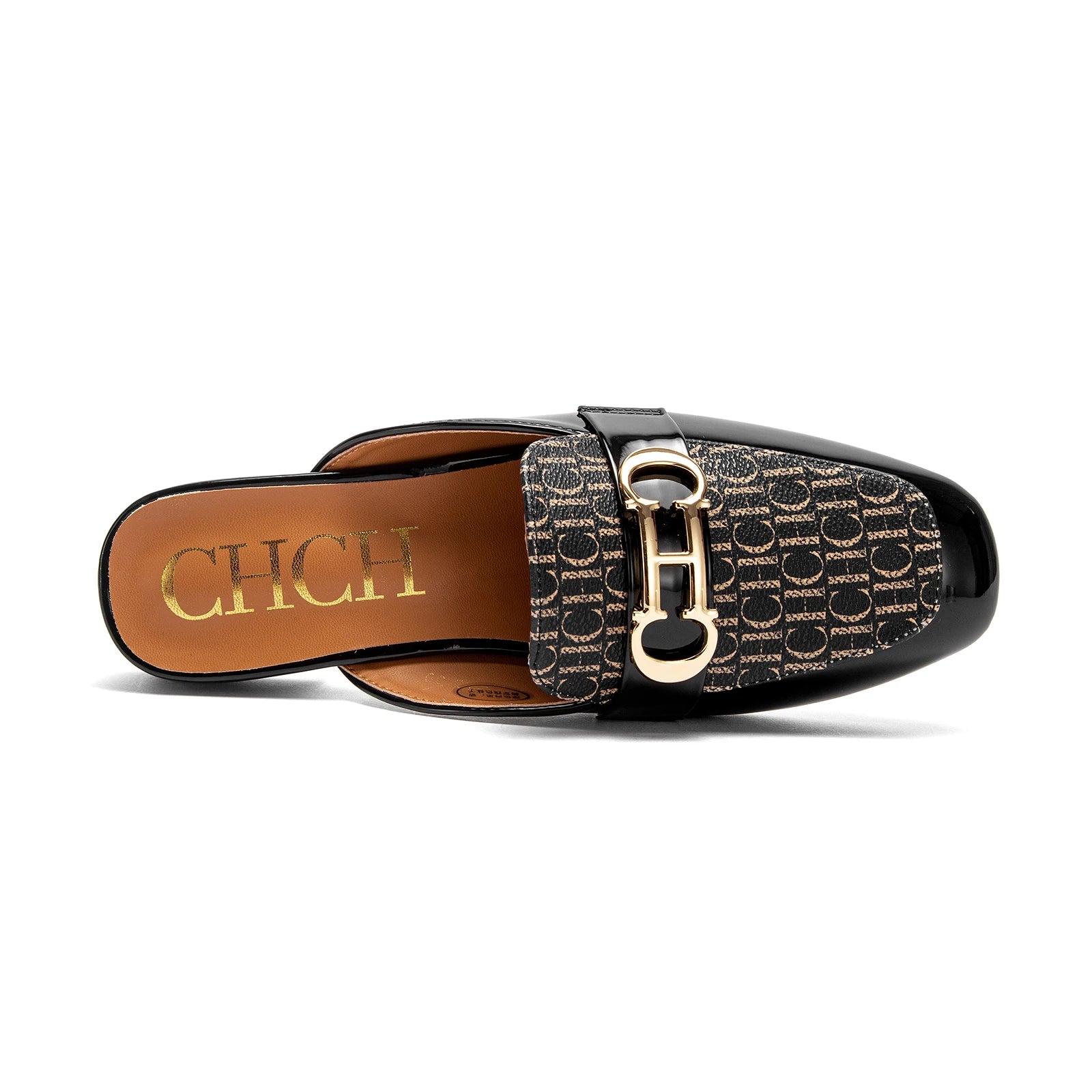 Women's Buckle Mules – Round Toe Flat Backless Slip-On Loafers