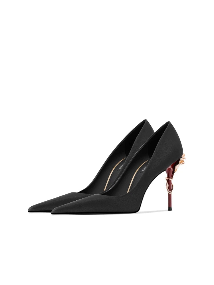Women's Pointed Toe High Heel Dress Pumps – Elegant Autumn Stiletto Shoes for Weddings