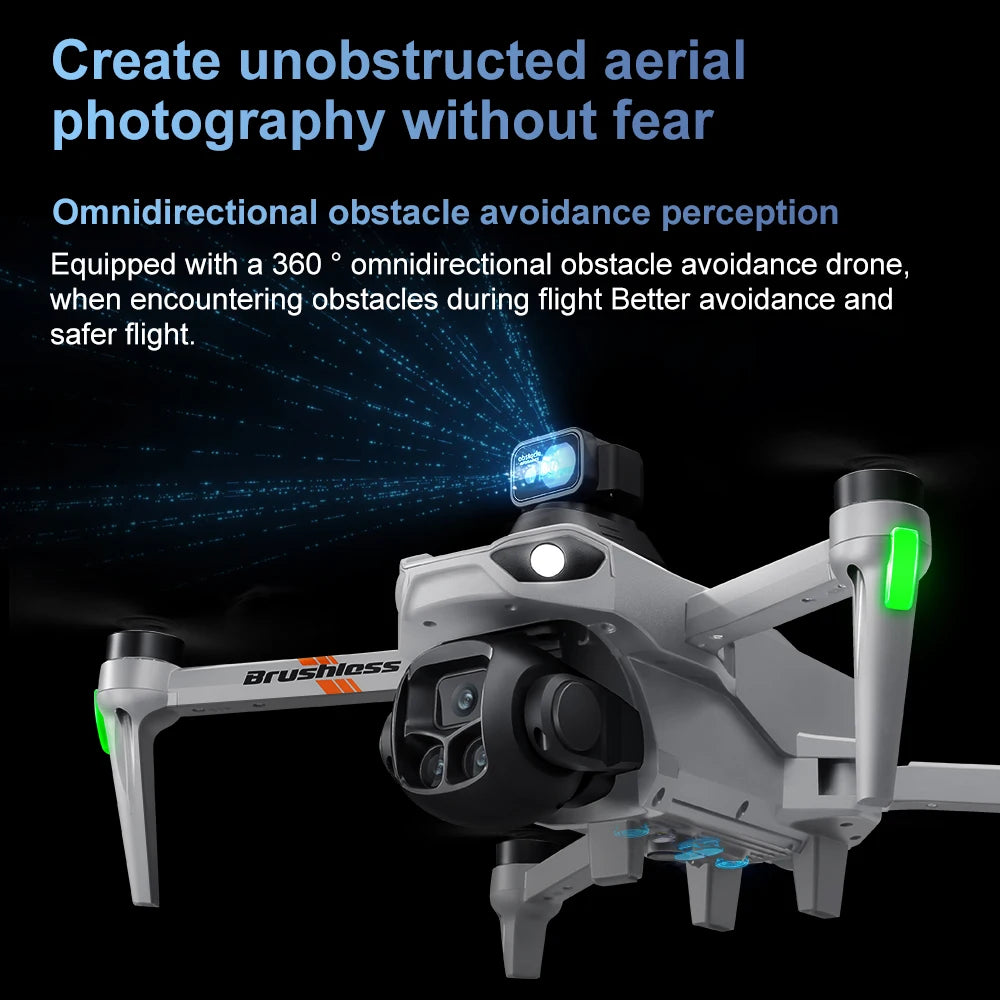 V916MAX GPS Return Drone 5G 8K HD 4K Dual Camera Dron Remote with Screen Laser Obstacle Avoidance Drone RC Toys Gifts FPV