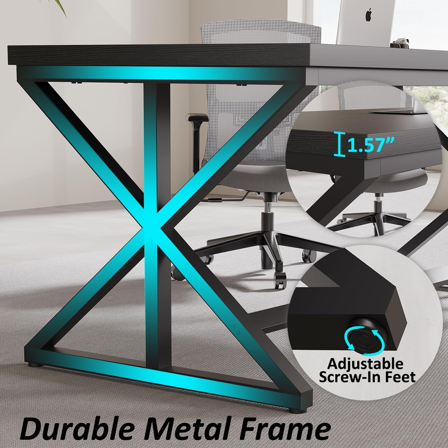 Modern Black Computer ,Home - Office, Gaming Executive Table