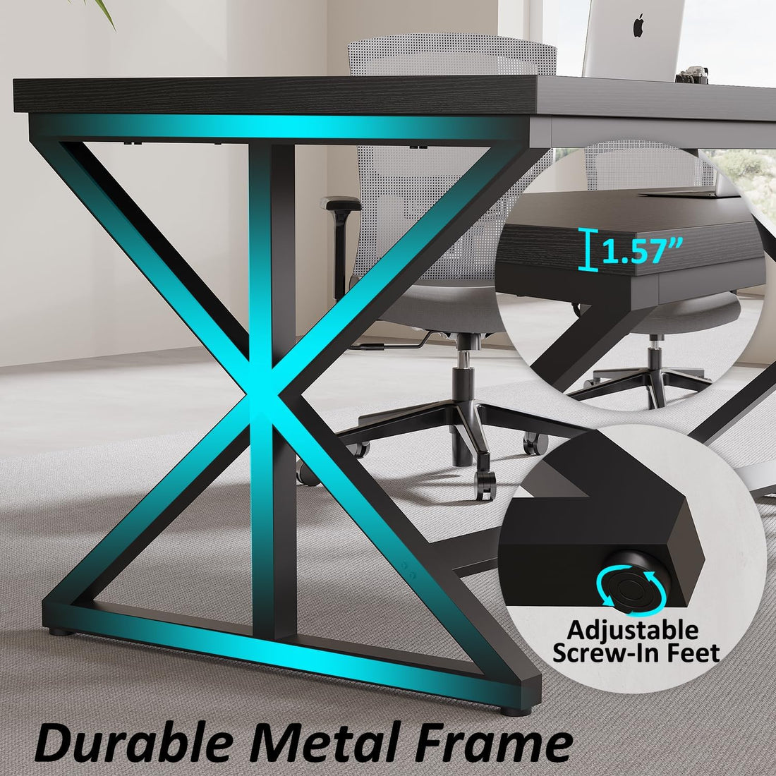 Modern Black Computer ,Home - Office, Gaming Executive Table