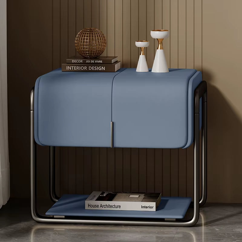 Modern Luxury Leather Bedside Tables NightStand