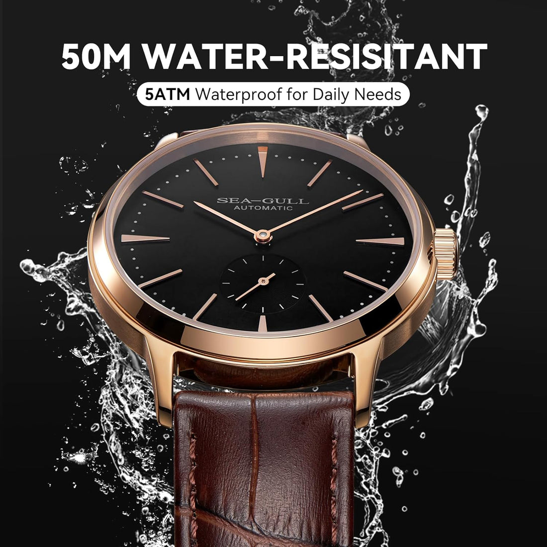Modern Mens Business Leather Strap Watch