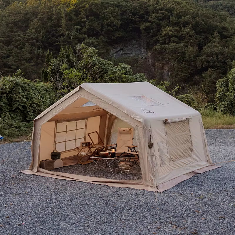 Coody 10.0 Air Tent-Beige Portable Family Inflatable Tent Manufacturer for Camping and Mountain Climbing