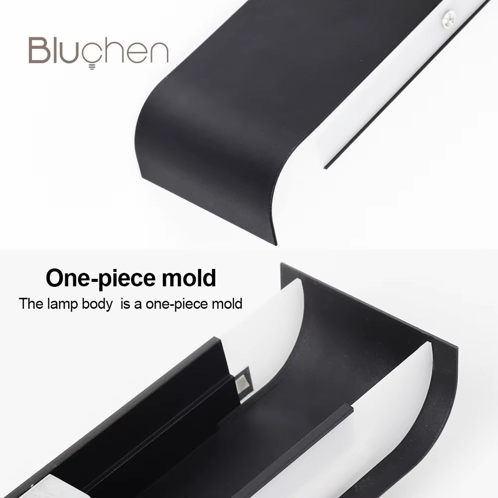 Led Wall Sconce Light Decor Wall Lamp Living Room Bedroom Indoor Wall Light for Home Brushed Aluminum Wall Lighting Fixture