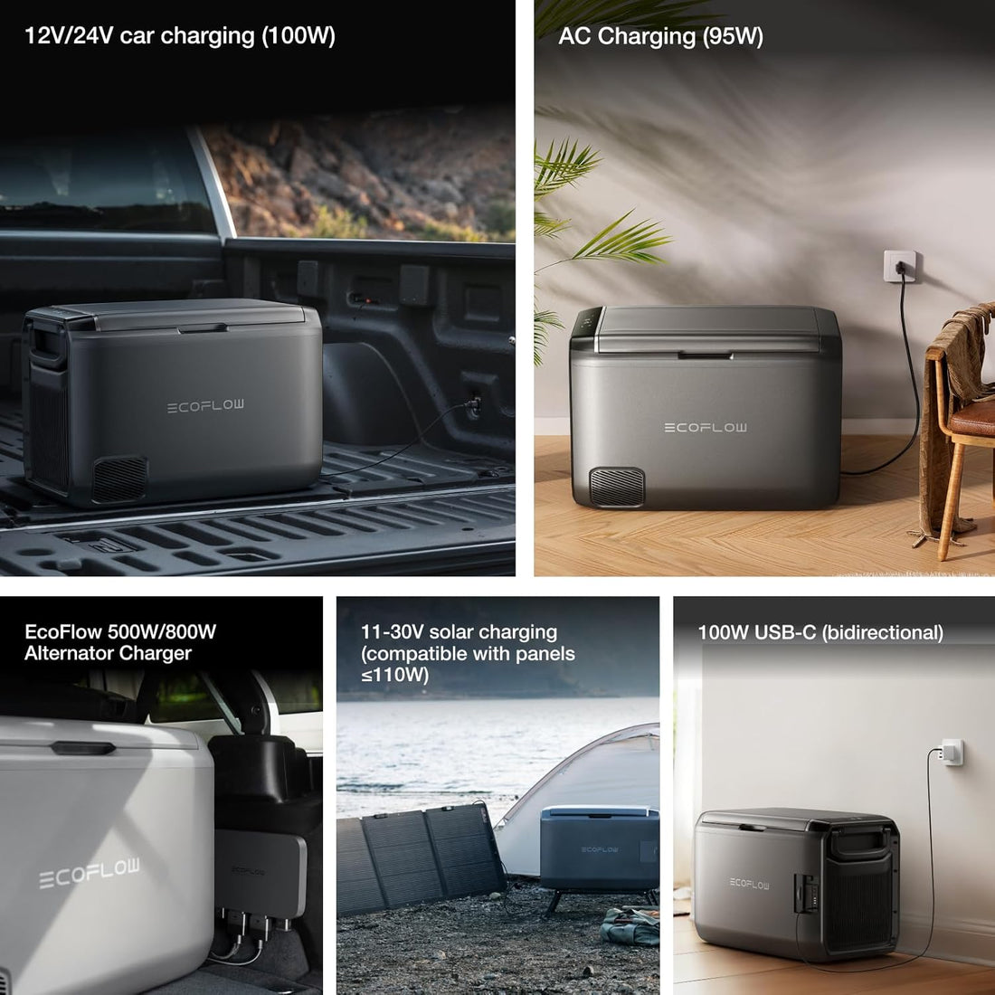New Classic 35L Portable Fridge Freezer with Battery, App Control Features