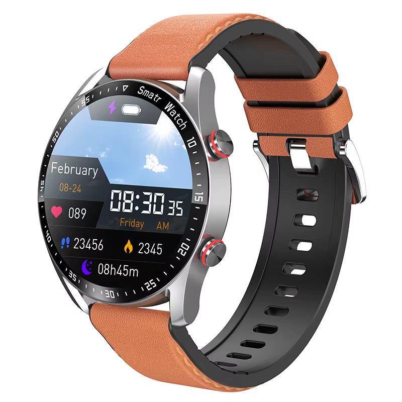New HD Display Bluetooth Mens Watch Fitness Tracker