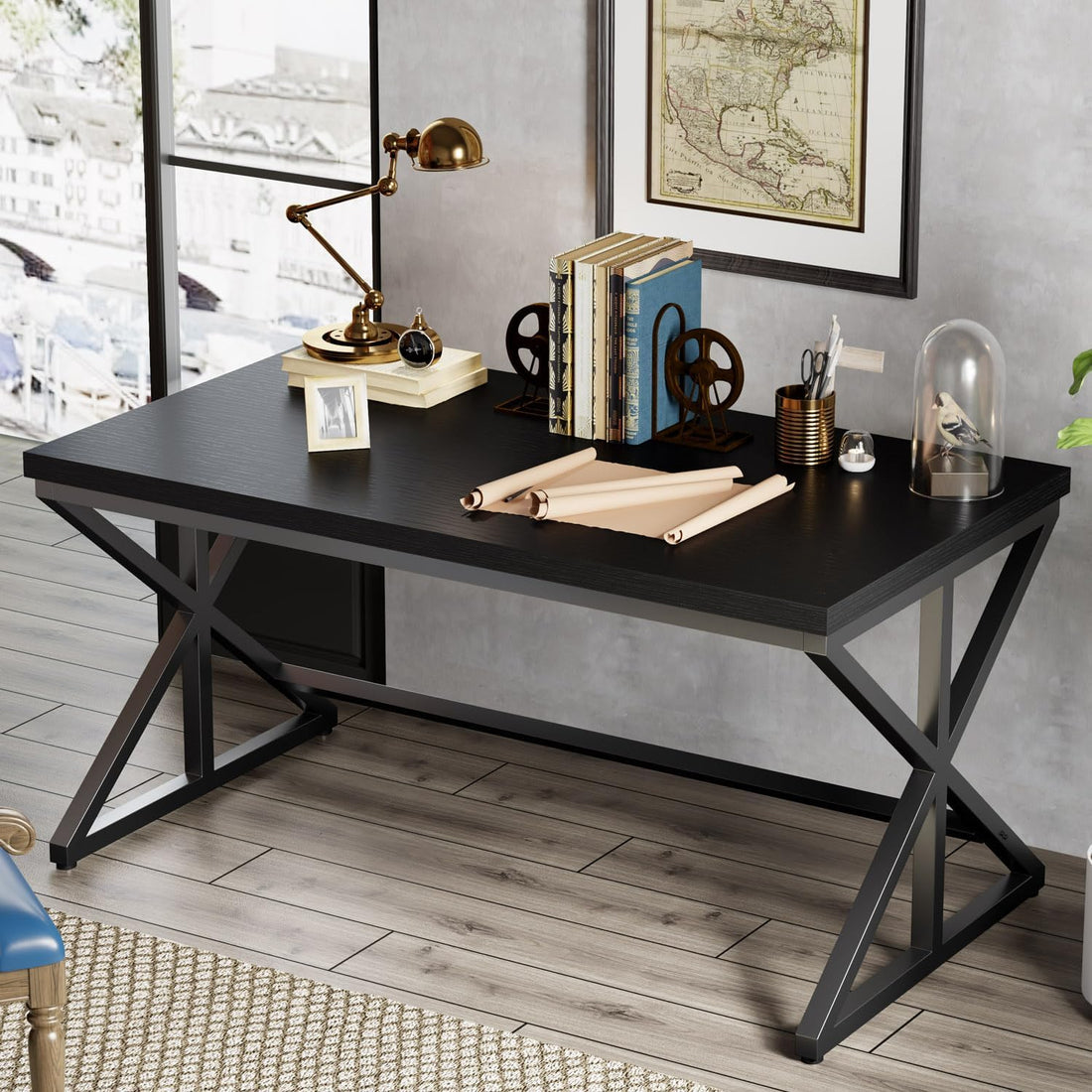 Modern Black Computer ,Home - Office, Gaming Executive Table