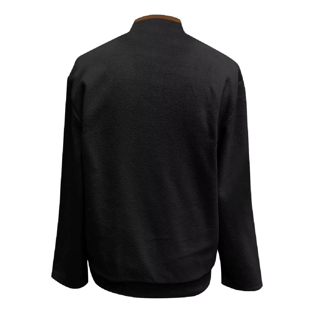 Men's High Quality Fitness Top Warm Zipper Wool Pullover  Windproof Spring and Winter Wear