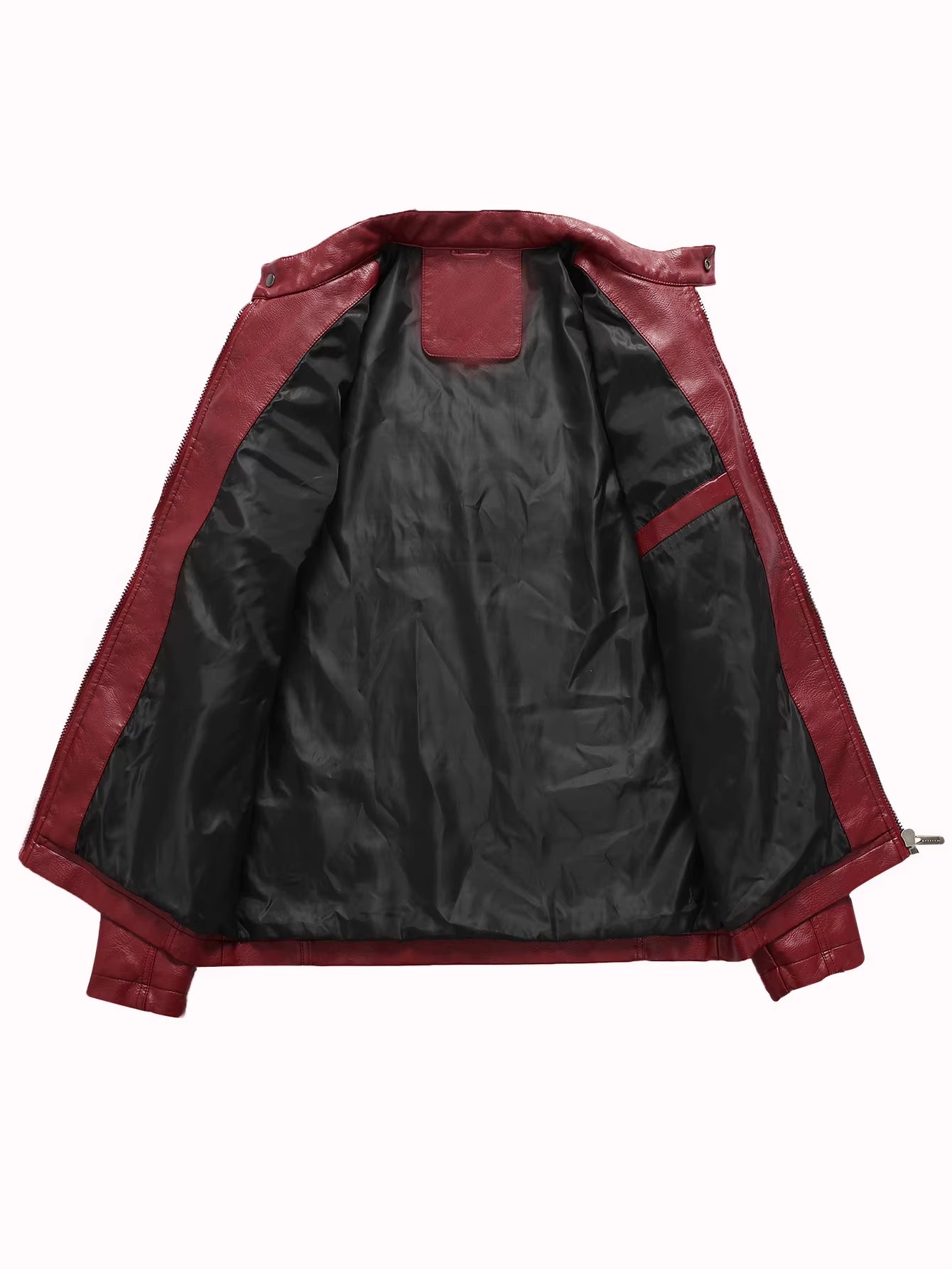 Mens Motorcycle Racing Leather Embroidered Jacket