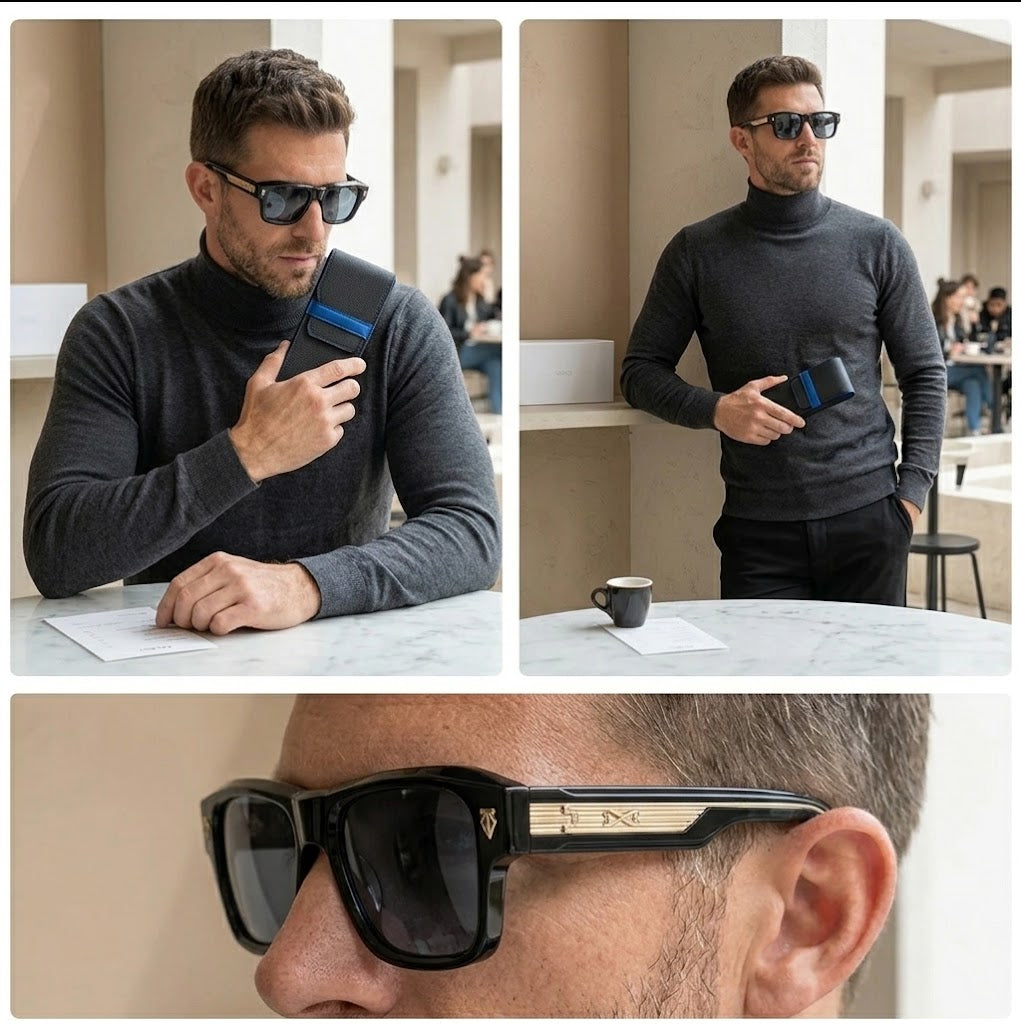Modern Unisex Vintage Acetate Sunglasses – Thick Handmade Retro UV Protection Eyewear