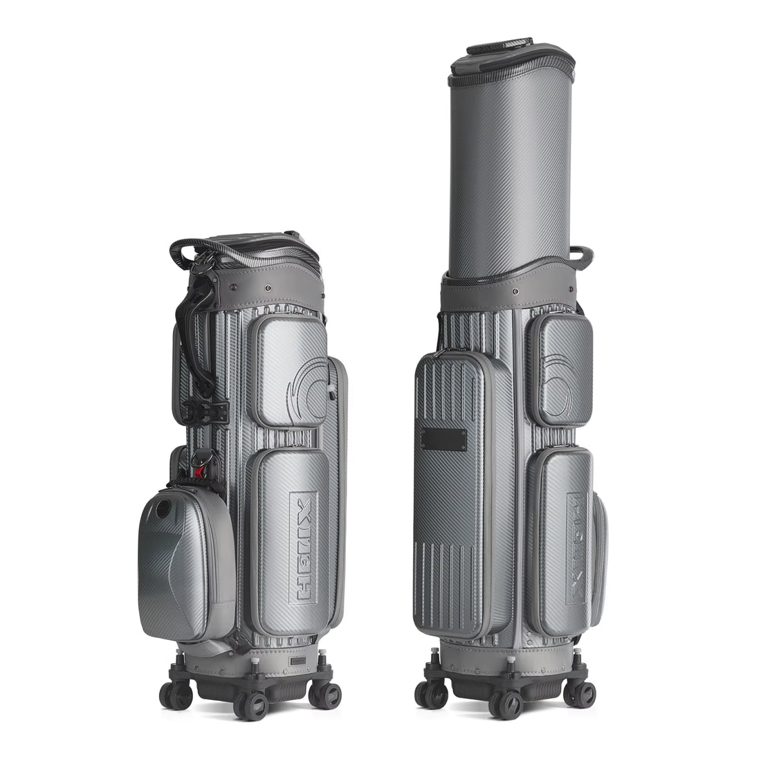 New Air Travel Hardshell Golf Bag with Retractable Protection Top Cover