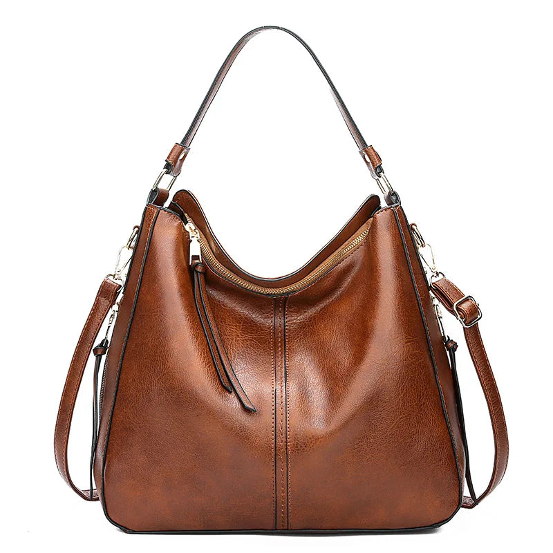 New Luxury Women  Soft Leather Bags Crossbody Stylish Ladies Vintage Famous Brand 