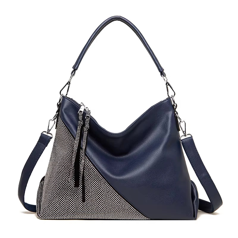 Luxury Designer Handbag Diamonds Women Fashion Shoulder Bags Large Tote Ladies Handbags Soft Leather Messenger Crossbody Bags