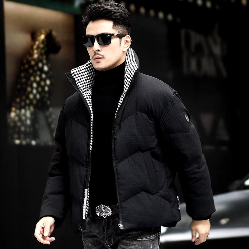 Top Grade 90% White Duck down Coat Men'S 2023 Winter Fashion Patchwork Thermal Outdoor Jacket Male Thick Warm Duck down Clothes