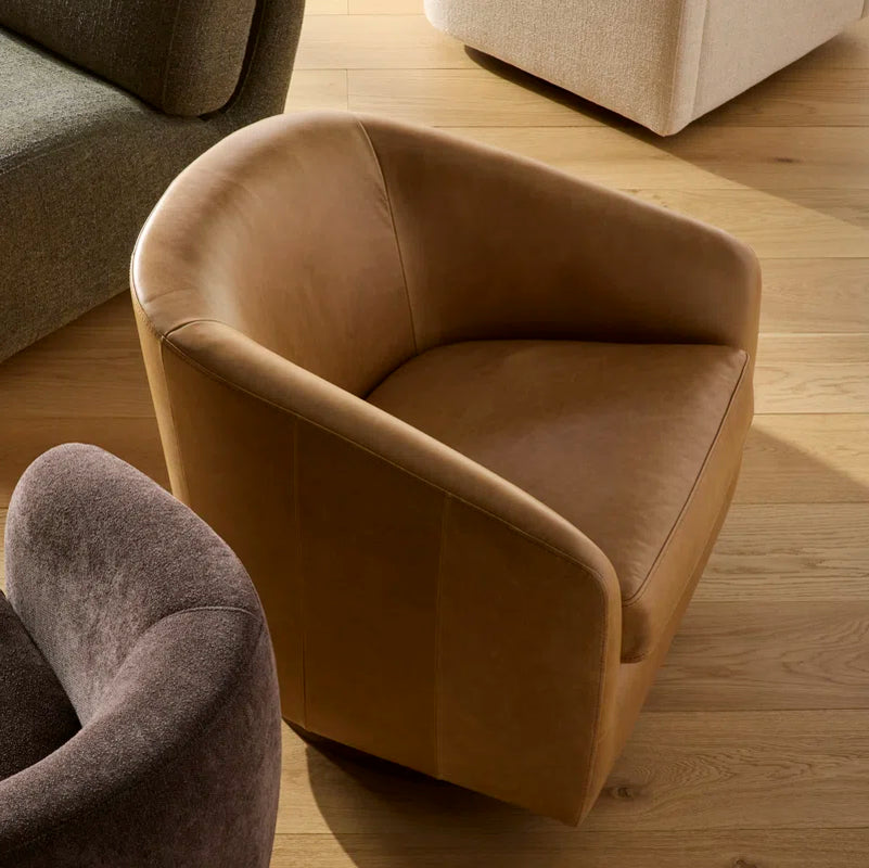 New Accent Genuine Leather Chair Home Deor