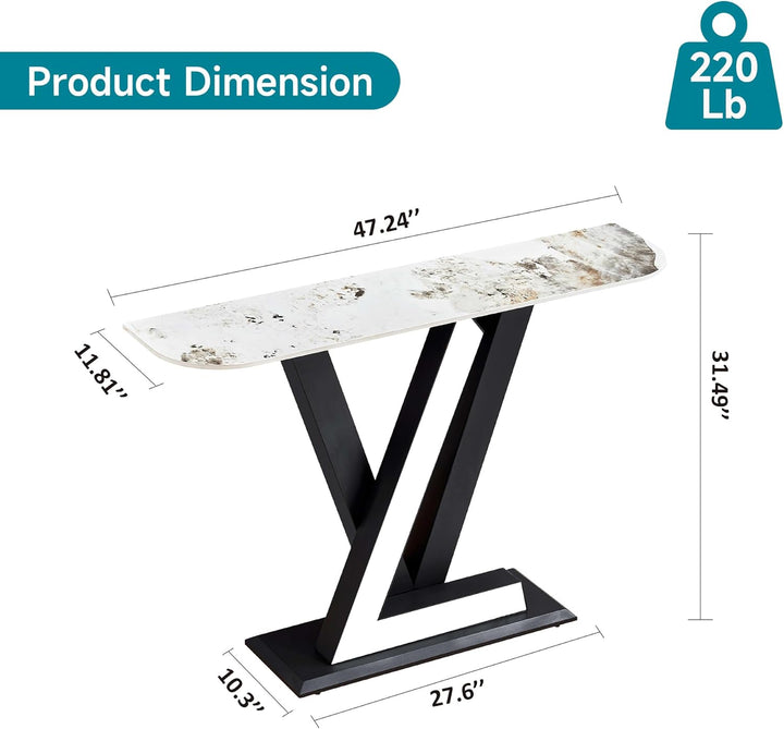  Modern Italian Console Sintered Stone for Entrance, Living Room