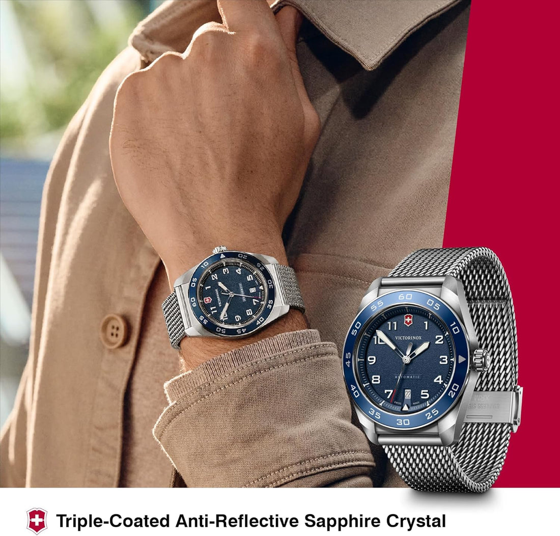 Modern Military Automatic Blue Dial Mens Watch