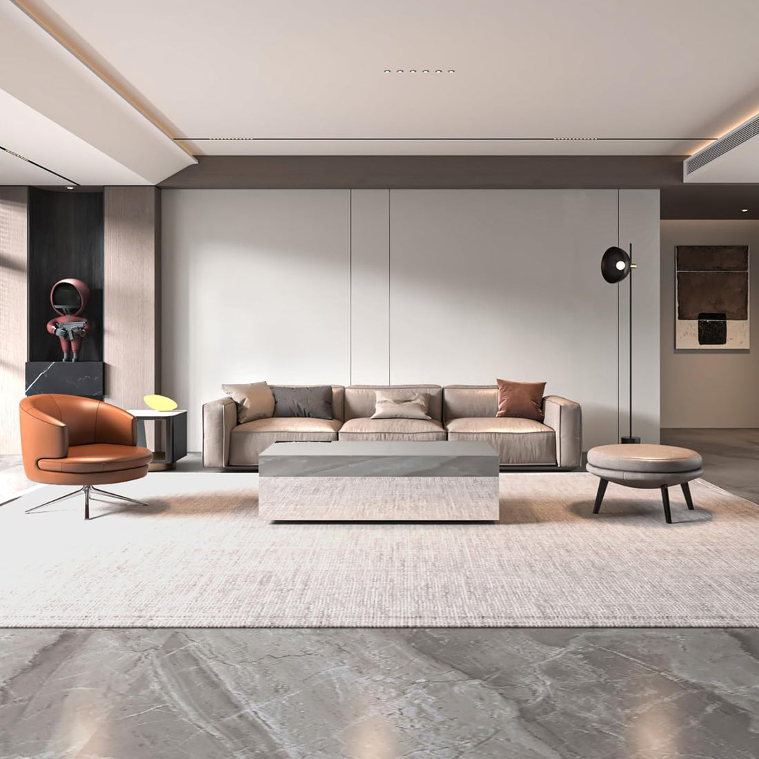 Mirrored Coffee Table for Living -  Premium Furniture Table